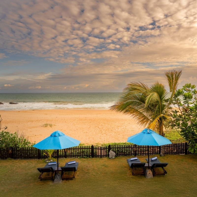 Evening Beach View at Villa Tanderra Tangalle Sri Lanka